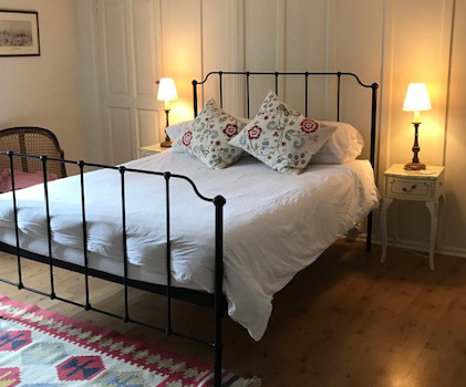 Interior photo of Church Cottage showing the double bedroom